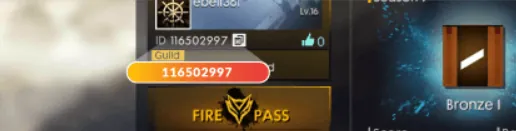 Where to find the User ID in Free Fire